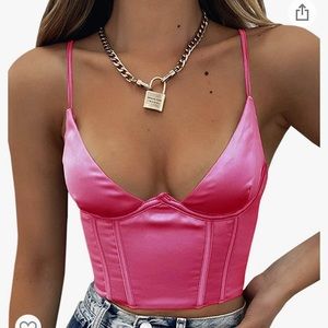 Satin Corset Top